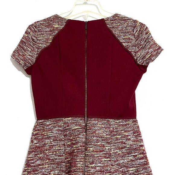 J. Crew Mixed Tweed Metallic Boucle Fit and Flare Dress - Picture 6 of 14